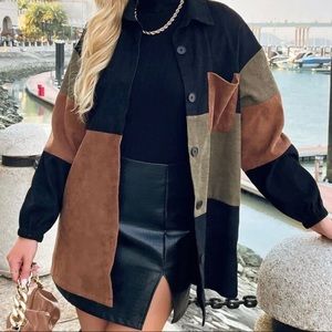 NWOT Oversized Neutral Toned Lightweight Shacket